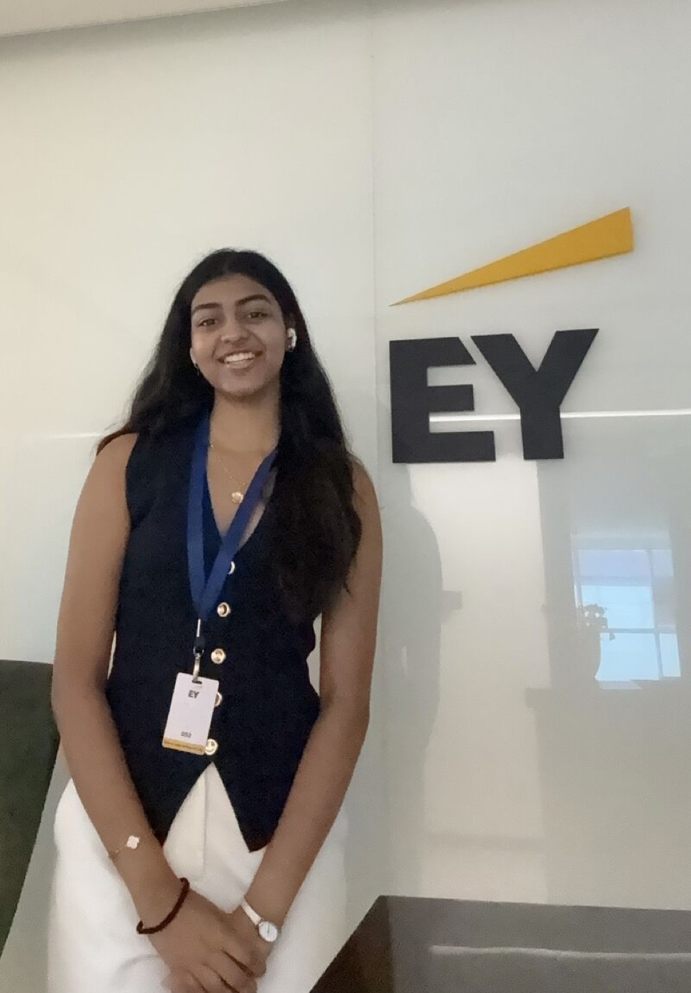 Anvesha at Ernst & Young office