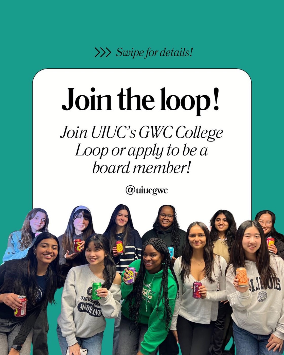 Girls Who Code UIUC recruiting graphic
