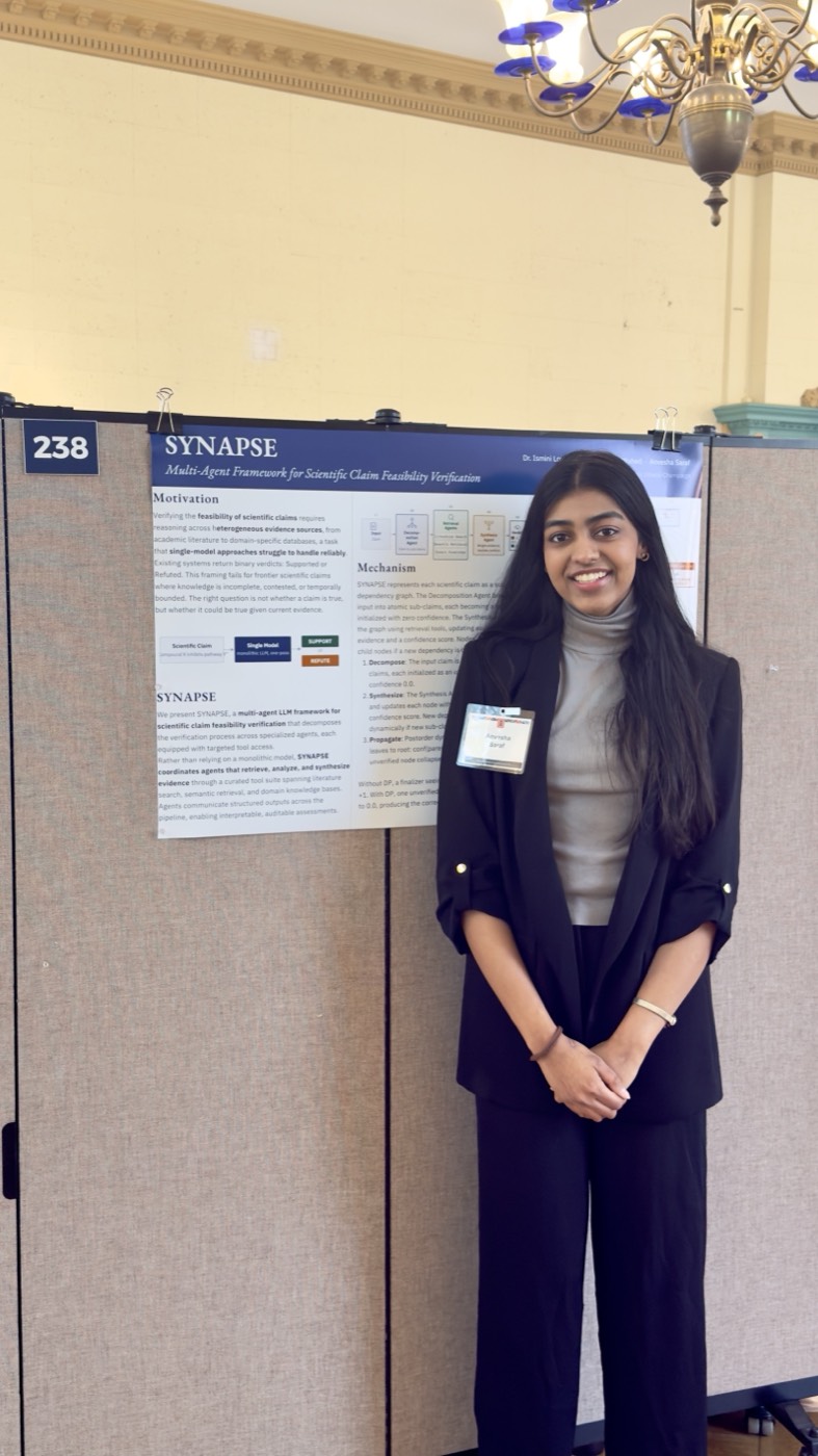 Anvesha presenting research
